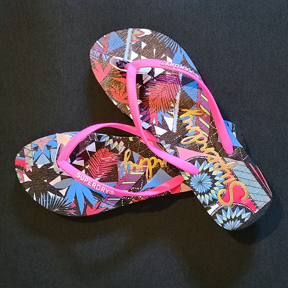 BNWT 🌺 Superdry 🌺 Flip Flops